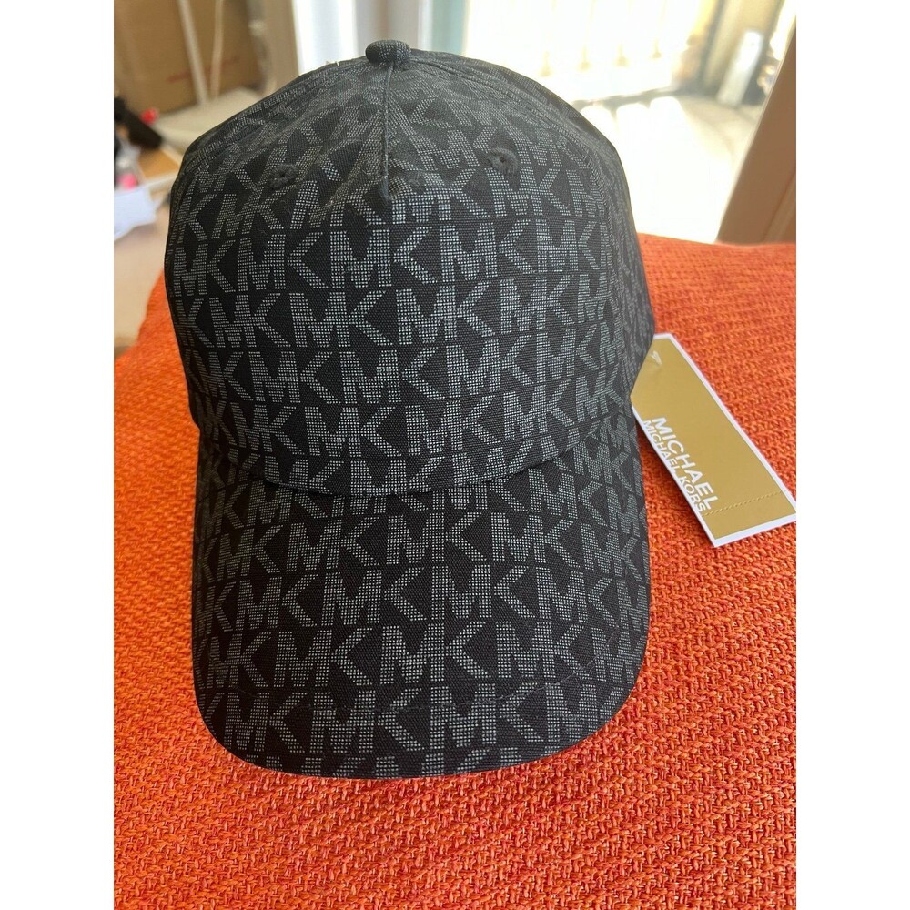 Michael Kors signature logo woman hat/ cap - black NWT